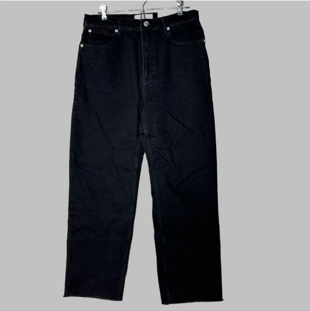 NWOT Everlane Coal Black Way High Straight Leg Denim Jeans In 27 Regular - Picture 6 of 10